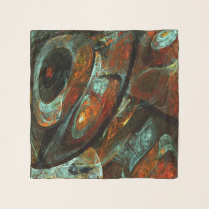 Time Split Abstract Art Scarf