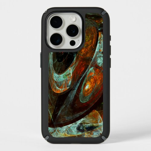 Time Split Abstract Art iPhone 15 Pro Case