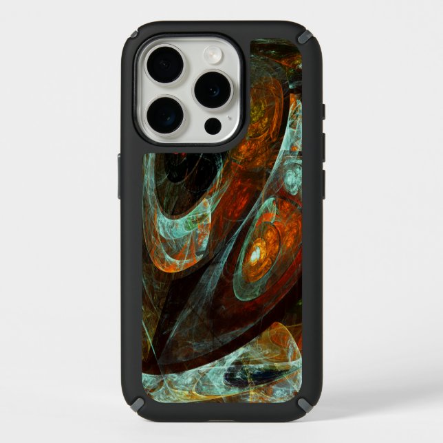 Time Split Abstract Art Speck iPhone Case (Front)