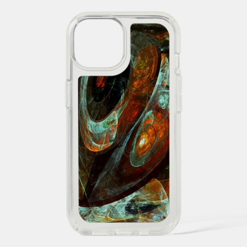 Time Split Abstract Art iPhone 15 Case