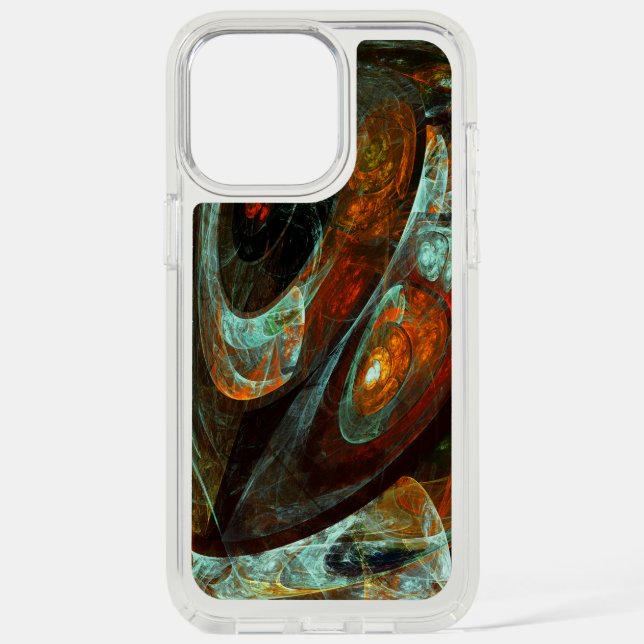 Time Split Abstract Art Speck iPhone Case (Front)