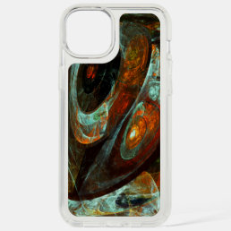 Time Split Abstract Art iPhone 15 Plus Case