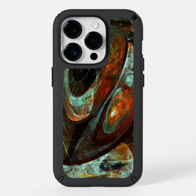 Time Split Abstract Art Speck iPhone Case (Front)