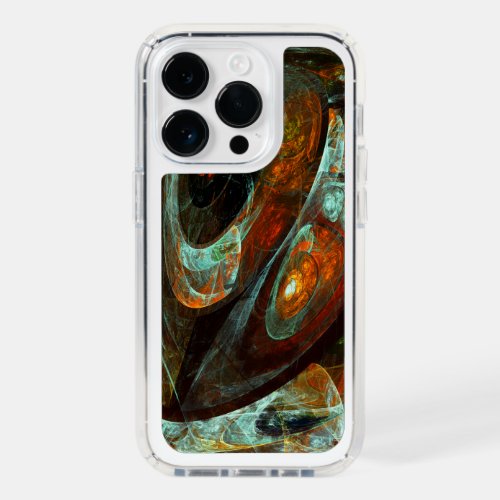 Time Split Abstract Art Speck iPhone 14 Pro Case