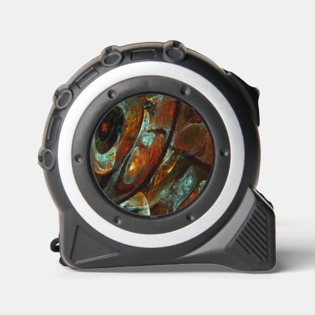Time Split Abstract Art Tape Measure (Front)