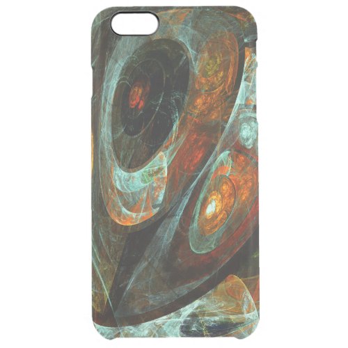 Time Split Abstract Art Clear iPhone 6 Plus Case