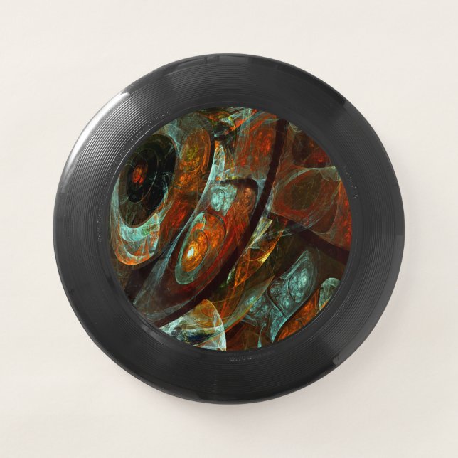 Time Split Abstract Art Wham-O Frisbee (Front)