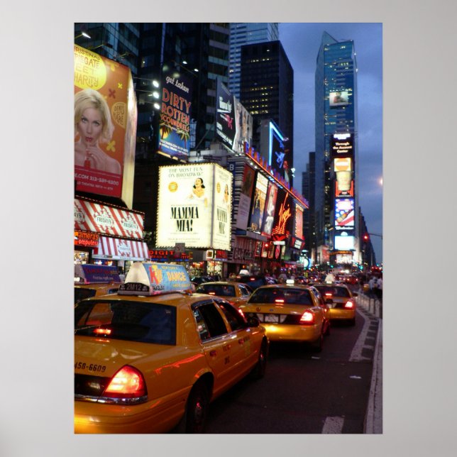 Time Square taxis Poster (Front)