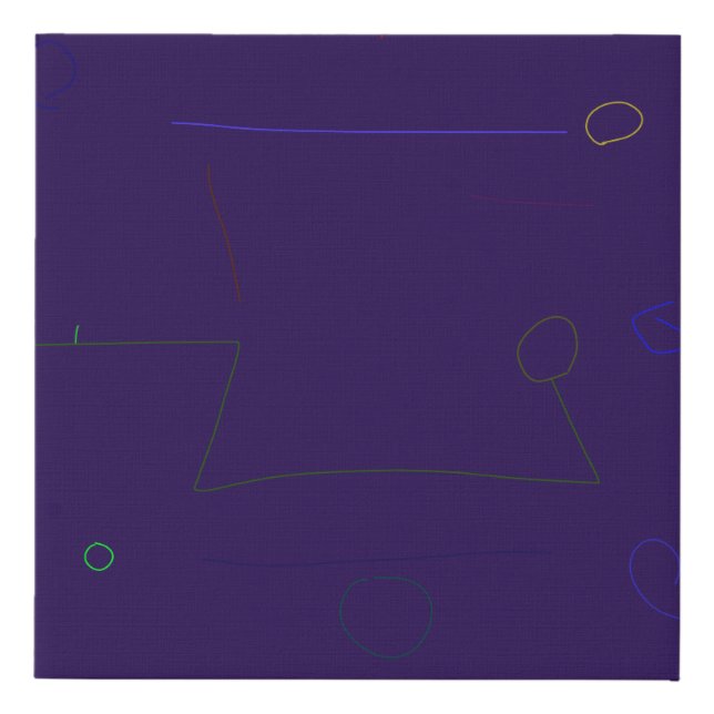 Time Stars Faux Canvas Print (Front)