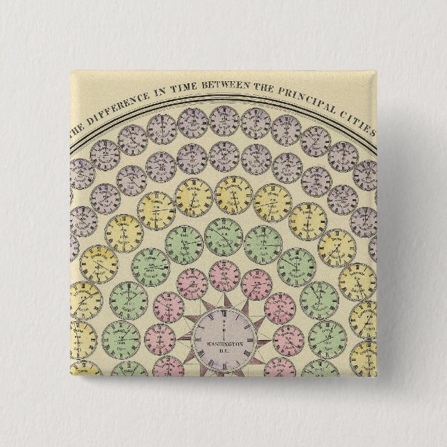 Time table pinback button (Front)