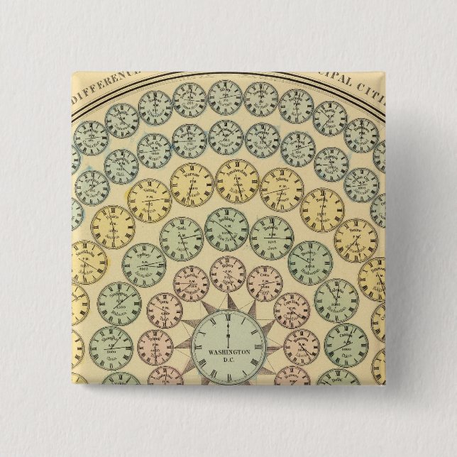 Time Table Pinback Button (Front)