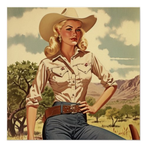  Time_Tested Cowgirl Love Wild West Whispers Poster