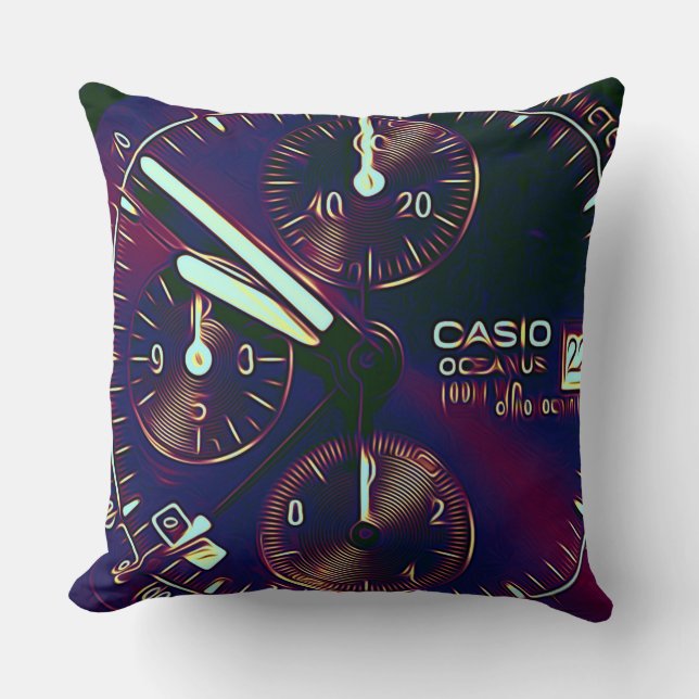 Time  Throw Pillow (Front)