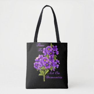 Time To Act On Dementia Tote Bag