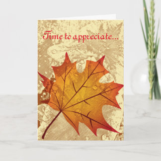 Time To Appreciate - Thanksgiving greeting card