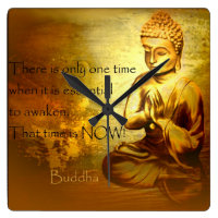 Time to awaken...Buddha quote clock