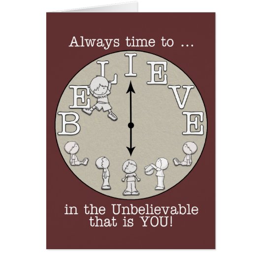 Time To Believe-Little Boy and Clock (Front)