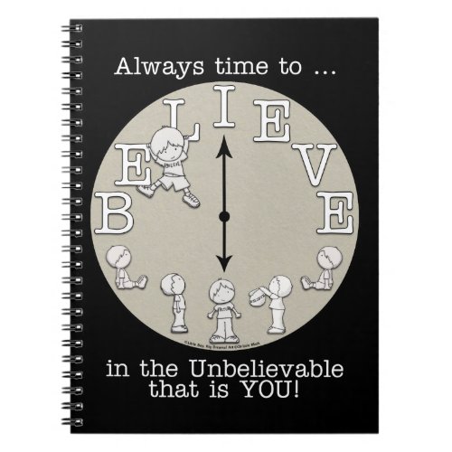 Time To Believe_Little Boy and Clock Notebook