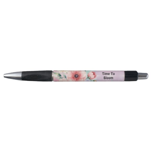 Time To Bloom Tie Dye Florals Pen (Front)