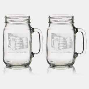 Time to bring the day to an end mason jar w/ handle