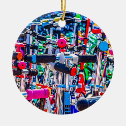 Time To Buy A Scooter Ceramic Ornament