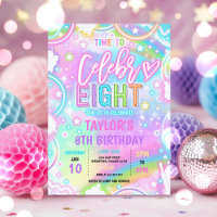 Time To Celebr-eight Neon Glow 8th Birthday Party
