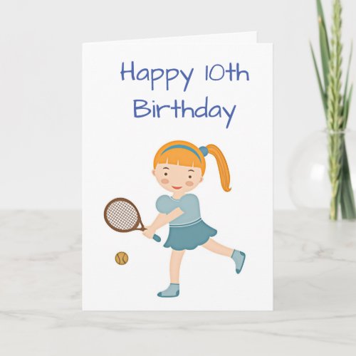TIME TO CELEBRATE 10th BIRTHDAY Card