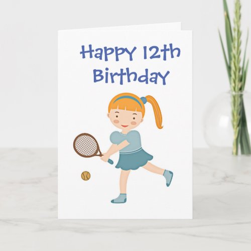 TIME TO CELEBRATE 12th BIRTHDAY Card