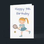 TIME TO CELEBRATE "9th" BIRTHDAY Card<br><div class="desc">HERE IS A "SPECIAL CARD" FOR HER BIRTHDAY - AND I HOPE YOU LOVE THIS CARD! AND DON'T FORGET YOU CAN CHANGE THE "AGE" AND "VERSE" ON ALL CARDS AT ALL NINE OF MY STORES IN A MATTER OF MINUTES! THANKS FOR STOPPING BY!</div>