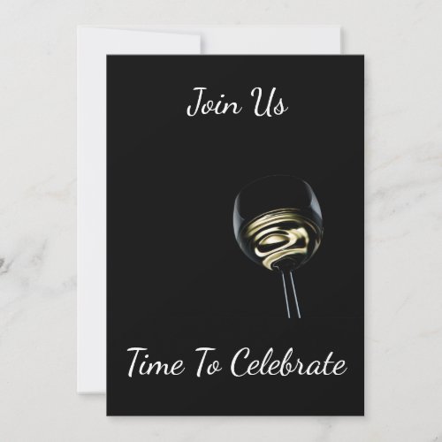 TIME TO CELEBRATE ADULT PARTY INVITATION