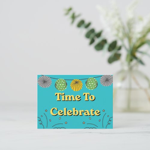 Time to celebrate any Occasion Note Card