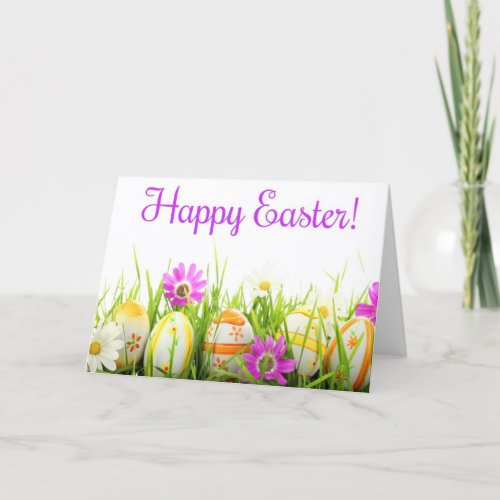 TIME TO CELEBRATE EASTER AND SPRING HOLIDAY CARD