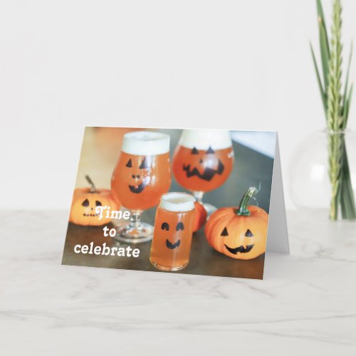 TIME TO CELEBRATE OCTOBER BIRTHDAY CARD