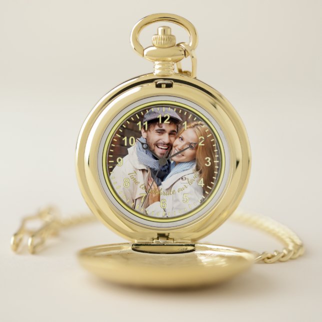 Time To Celebrate Our Love Pocket Watch (Inside)