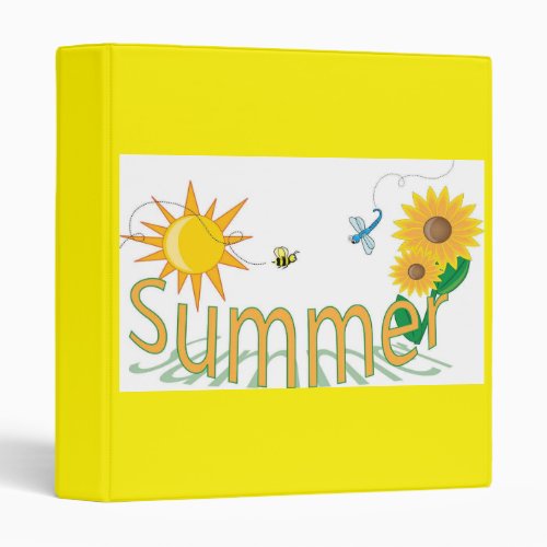 TIME TO CELEBRATE SUMMER 3 RING BINDER