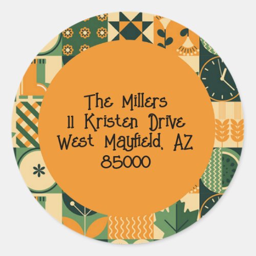 Time To Celebrate Thanksgiving Classic Round Sticker