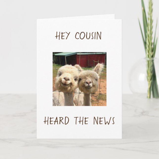 TIME TO "CELEBRATE YOU" COUSIN CARD (Front)