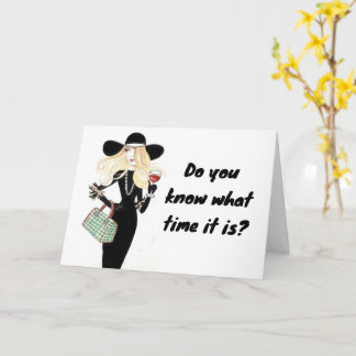 TIME TO "CELEBRATE YOUR BIRTHDAY" CARD