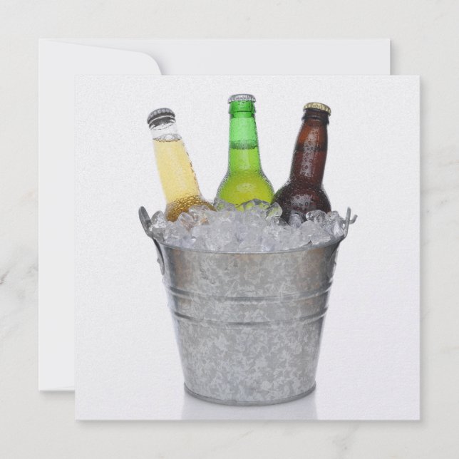 Time to Chill - Beer Bottles Invitation (Front)