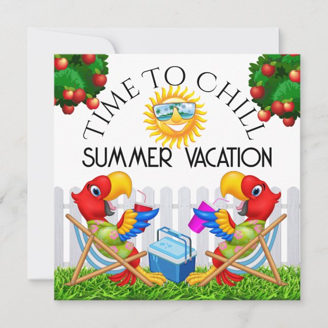 Time to CHILL Invitation (Front)