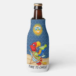 Time To Chill - See Back! Bottle Cooler