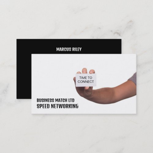 Time to Connect Speed Networking Event Organizer Business Card