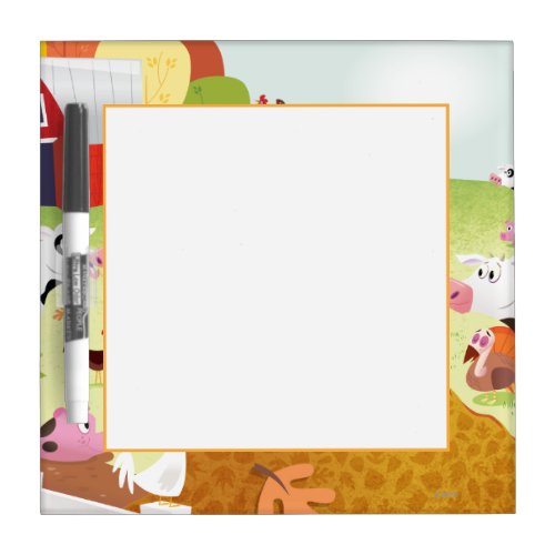 Time to Count _ Farmyard Dry Erase Board