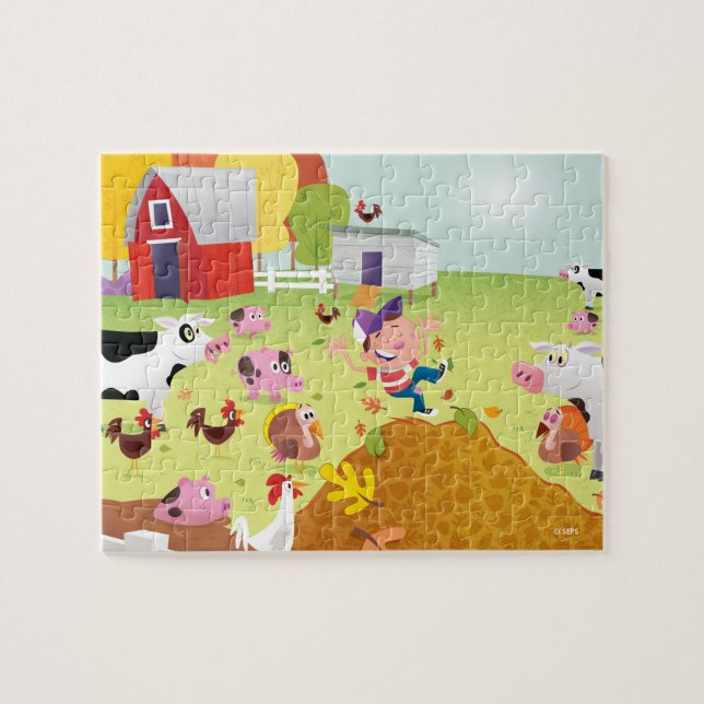 Time to Count - Farmyard Jigsaw Puzzle (Horizontal)