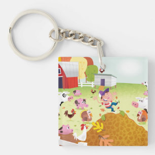 Time to Count - Farmyard Keychain