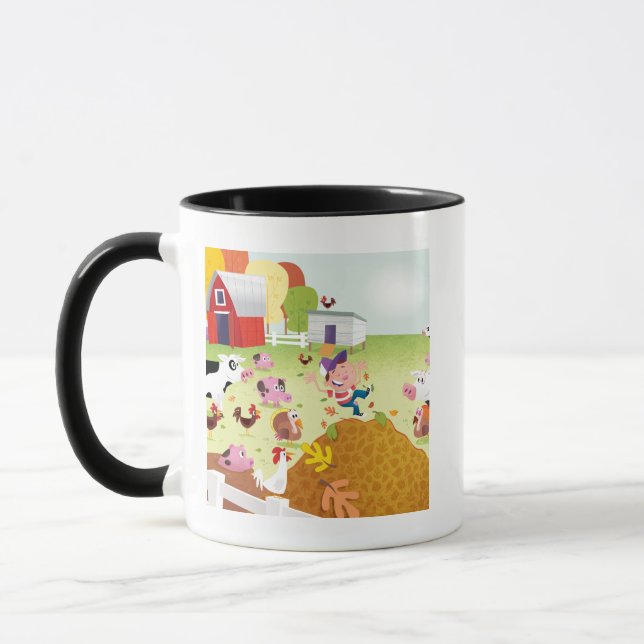 Time to Count - Farmyard Mug (Left)