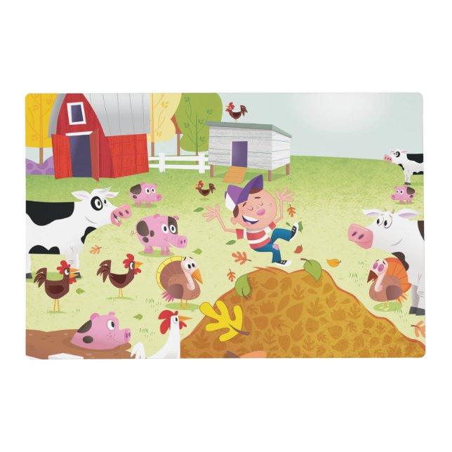 Time to Count - Farmyard Placemat (Front)