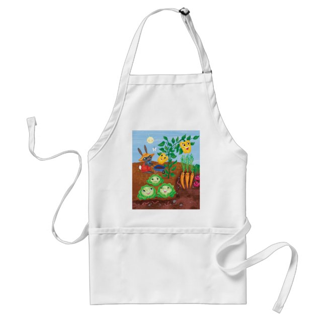 Time To Count-Garden Adult Apron (Front)