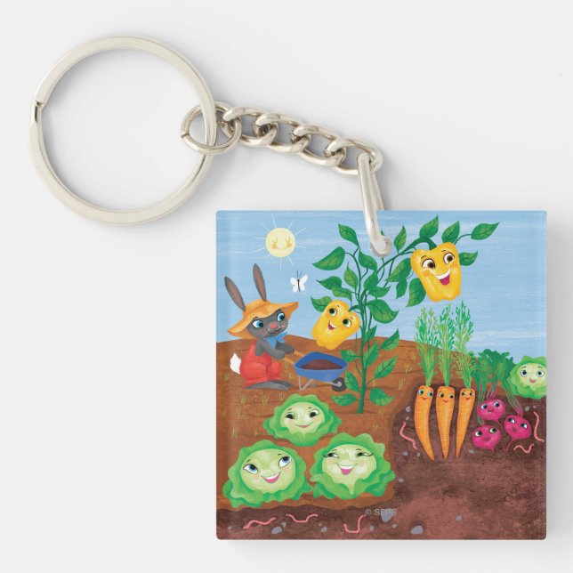 Time To Count-Garden Keychain (Front)