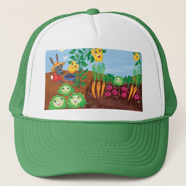Time To Count-Garden Trucker Hat (Front)